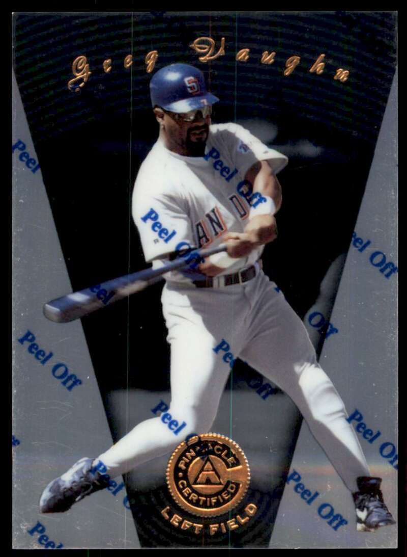 1997 Pinnacle Certified Baseball #64 Greg Vaughn  San Diego Padres  V86530 Image 1