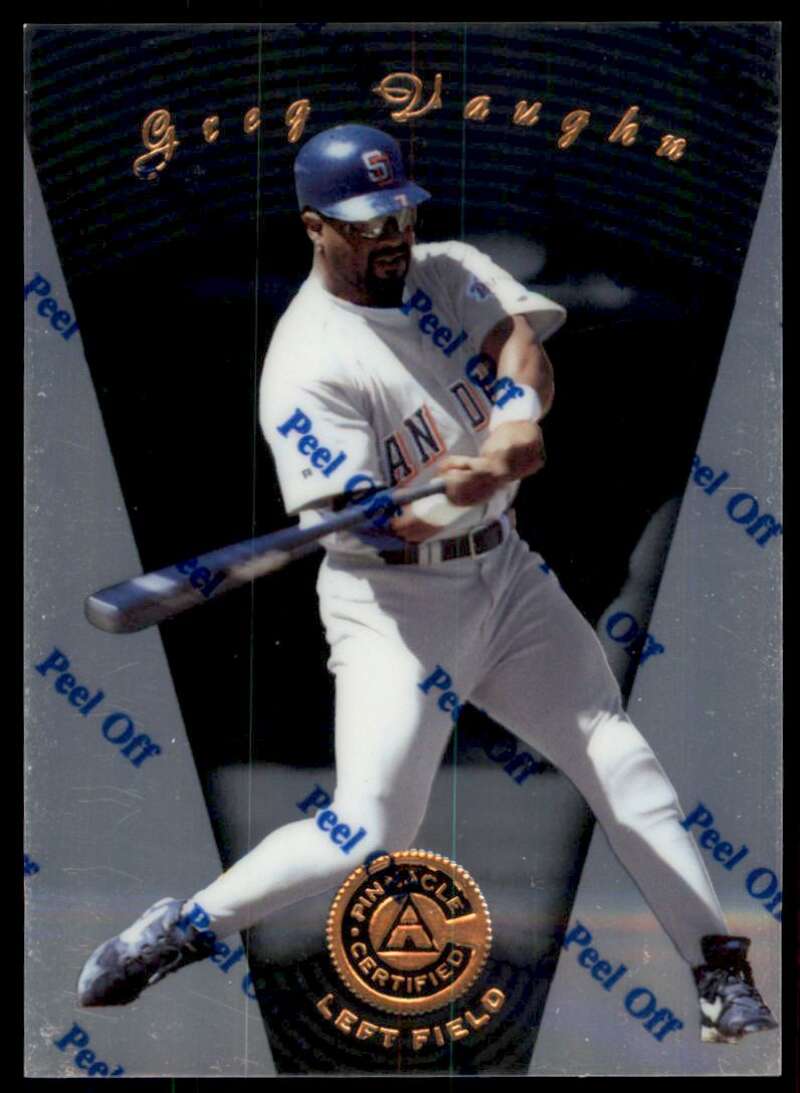 1997 Pinnacle Certified Baseball #64 Greg Vaughn San Diego Padres V86530 Image 1