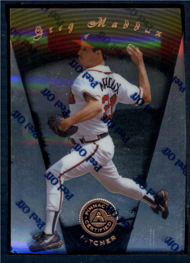 1997 Pinnacle Certified Baseball #83 Greg Maddux  Atlanta Braves  V86549 Image 1