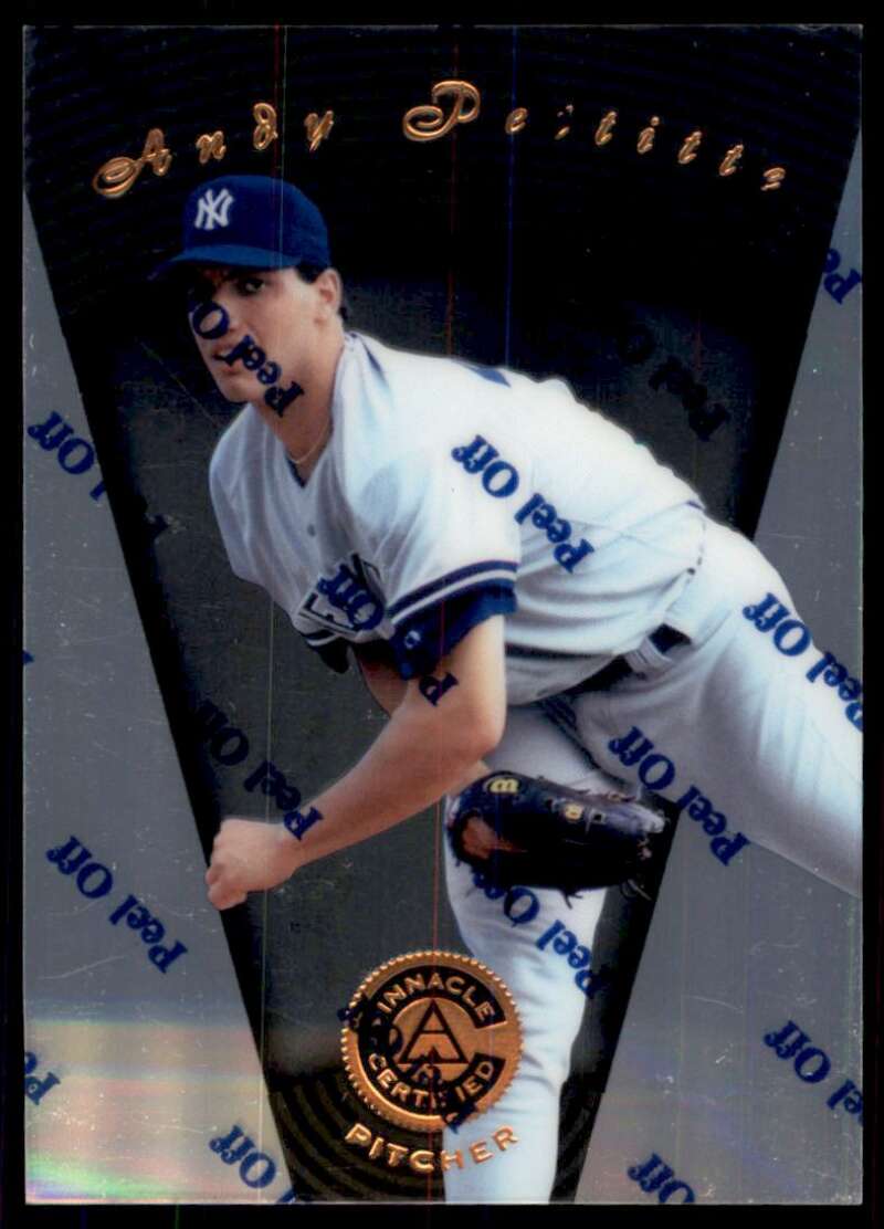 1997 Pinnacle Certified Baseball #92 Andy Pettitte New York Yankees V86558 Image 1