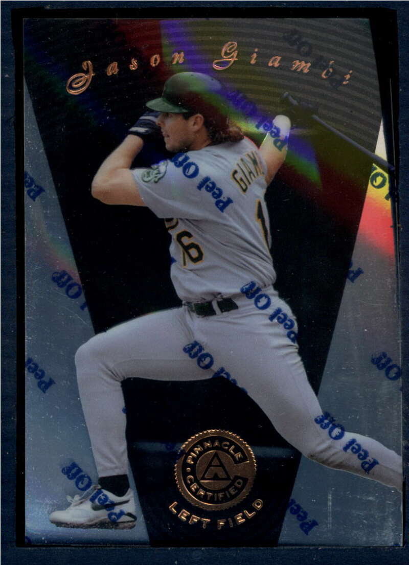 1997 Pinnacle Certified Baseball #101 Jason Giambi Oakland Athletics V86567 Image 1
