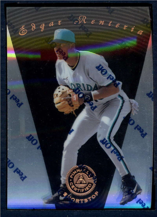 1997 Pinnacle Certified Baseball #103 Edgar Renteria  Florida Marlins  V86569 Image 1