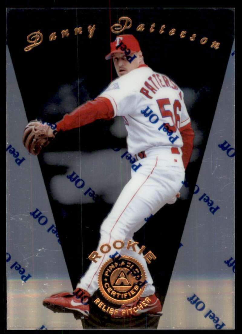 1997 Pinnacle Certified Baseball #110 Danny Patterson RC Rookie Rangers V86576 Image 1