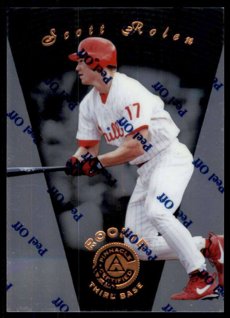 1997 Pinnacle Certified Baseball #112 Scott Rolen Philadelphia Phillies V86578 Image 1