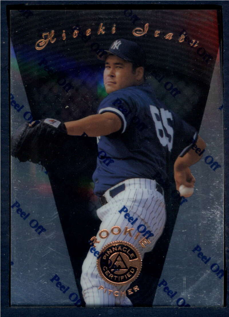 1997 Pinnacle Certified Baseball #129 Hideki Irabu RC Rookie Yankees V86595 Image 1