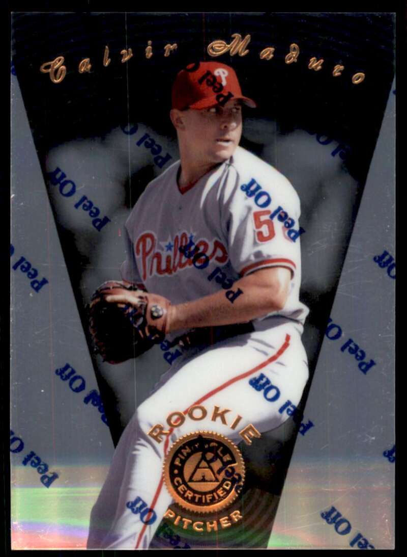 1997 Pinnacle Certified Baseball #133 Calvin Maduro Phillies V86599 Image 1