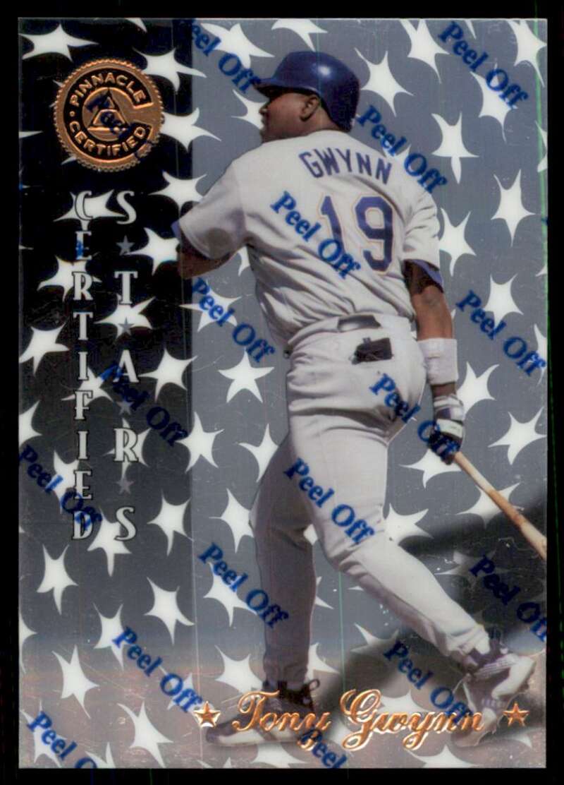 1997 Pinnacle Certified Baseball #147 Tony Gwynn San Diego Padres V86613 Image 1