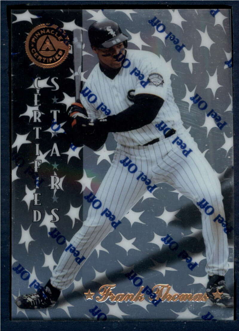 1997 Pinnacle Certified Baseball #148 Frank Thomas Chicago White Sox V86614 Image 1