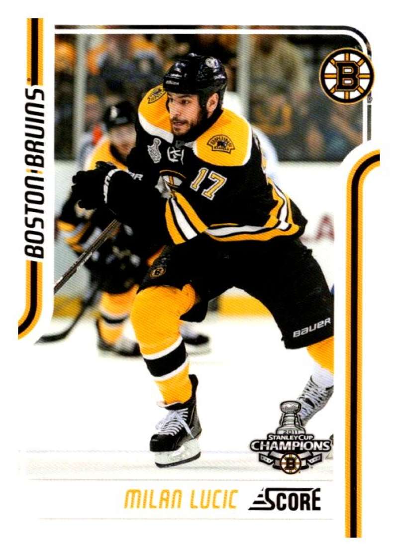 2011-12 Score Glossy #55 Milan Lucic Boston Bruins V94978 Image 1
