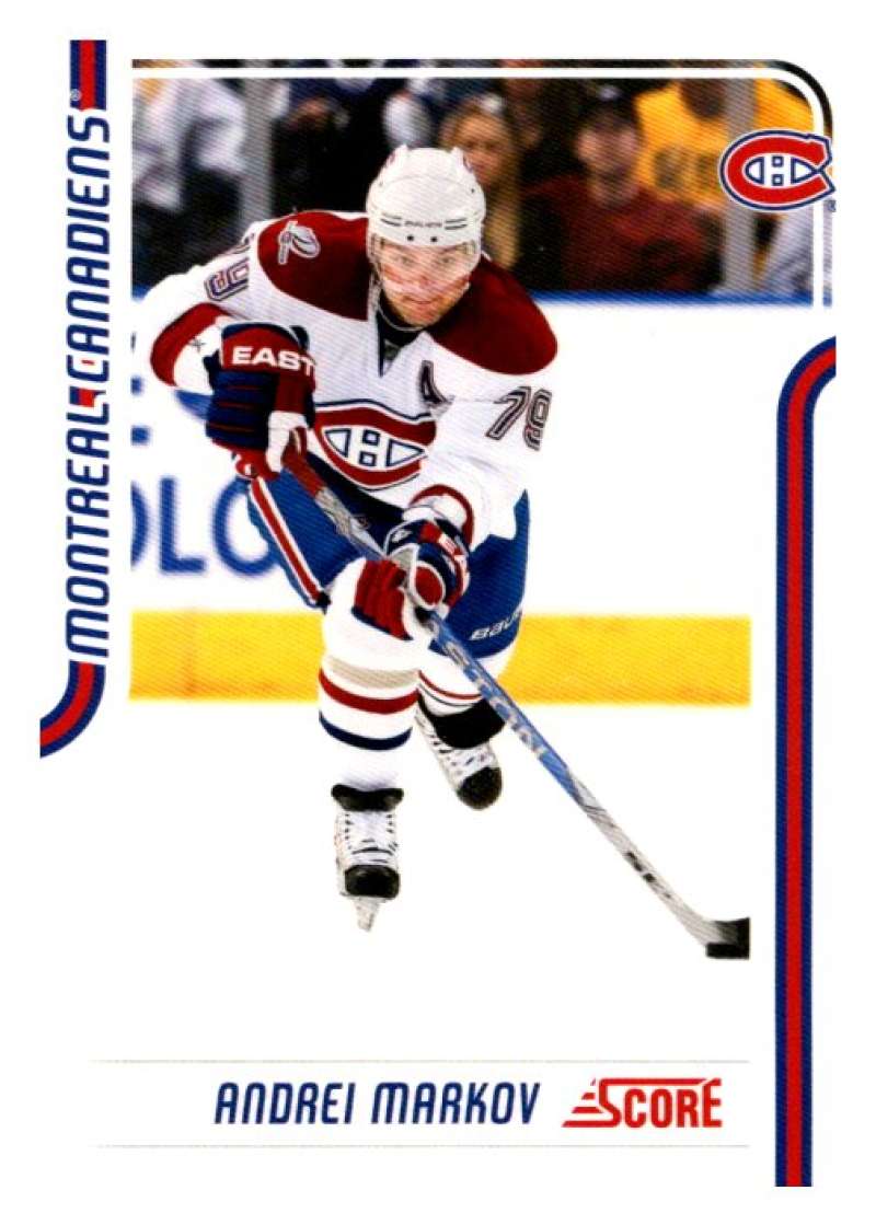 2011-12 Score Glossy #255 Andrei Markov Montreal Canadiens V95107 Image 1