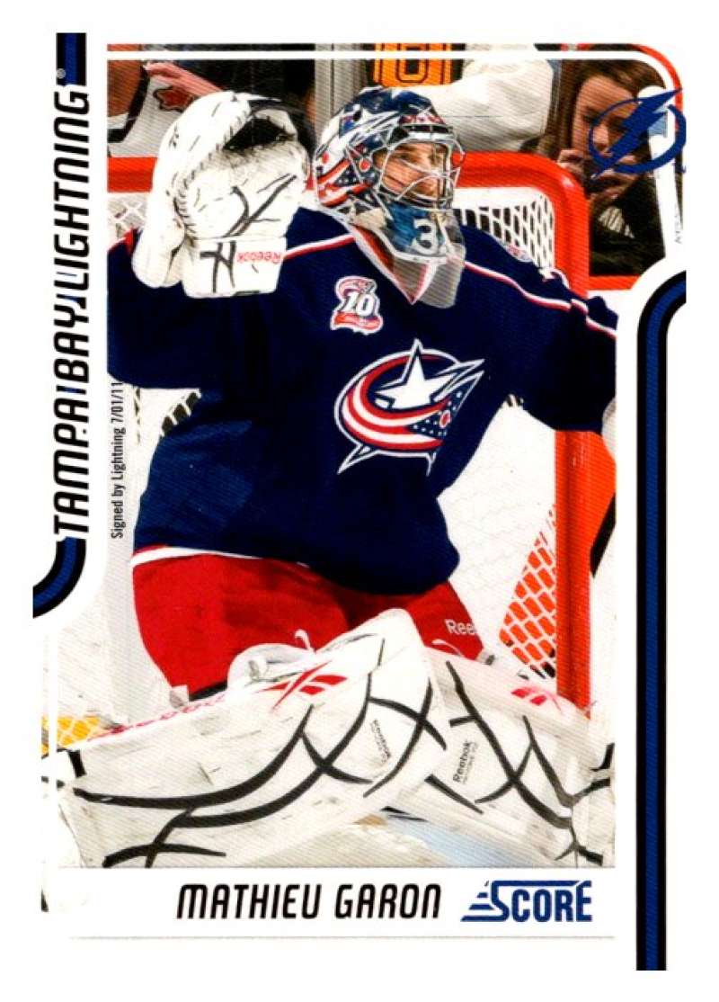 2011-12 Score Glossy #426 Mathieu Garon Tampa Bay Lightning V95228 Image 1