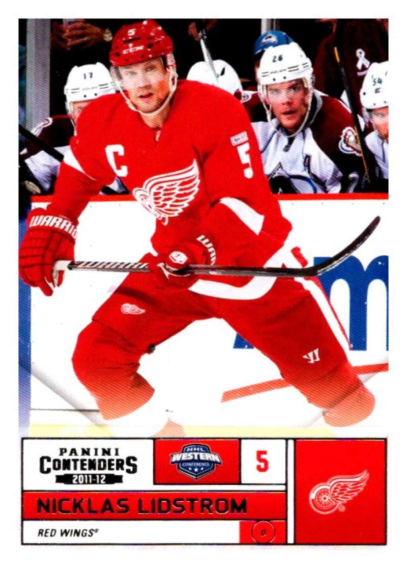 2011-12 Playoff Contenders #5 Nicklas Lidstrom Detroit Red Wings V93083 Image 1