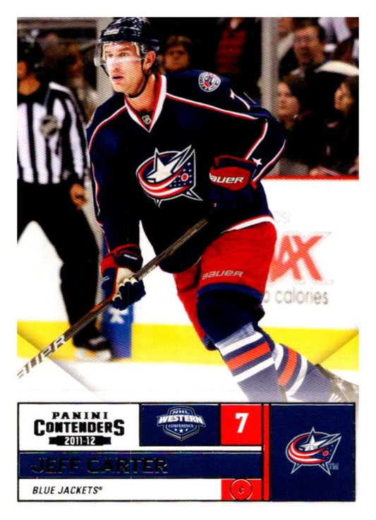 2011-12 Playoff Contenders #7 Jeff Carter  Columbus Blue Jackets  V93085 Image 1