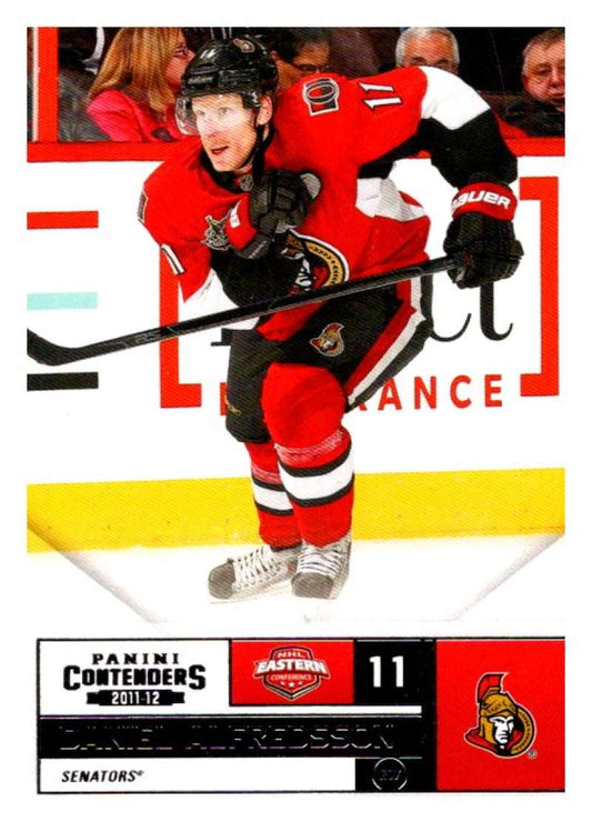 2011-12 Playoff Contenders #11 Daniel Alfredsson  Ottawa Senators  V93089 Image 1