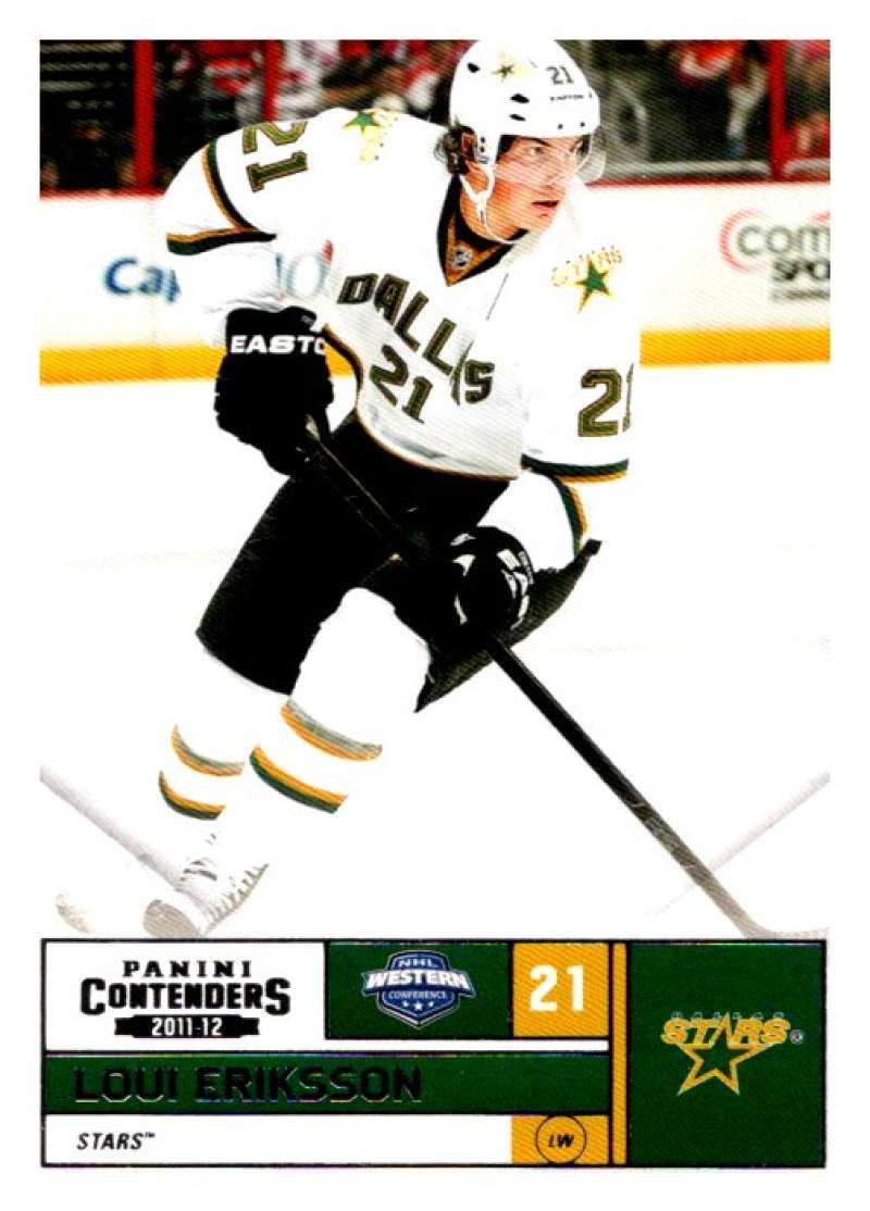 2011-12 Playoff Contenders #21 Loui Eriksson Dallas Stars V93091 Image 1