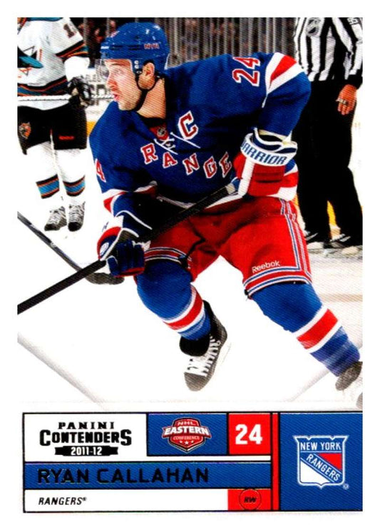 2011-12 Playoff Contenders #24 Ryan Callahan  New York Rangers  V93093 Image 1