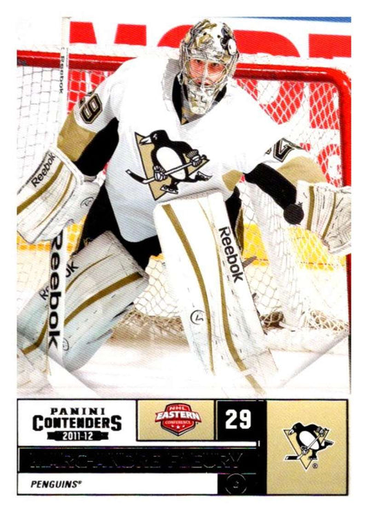 2011-12 Playoff Contenders #29 Marc-Andre Fleury  Pittsburgh Penguins  V93095 Image 1