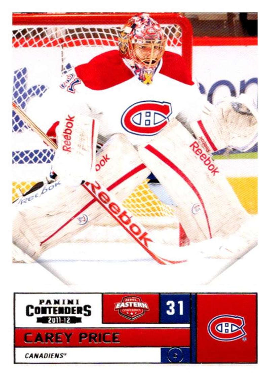 2011-12 Playoff Contenders #31 Carey Price  Montreal Canadiens  V93096 Image 1