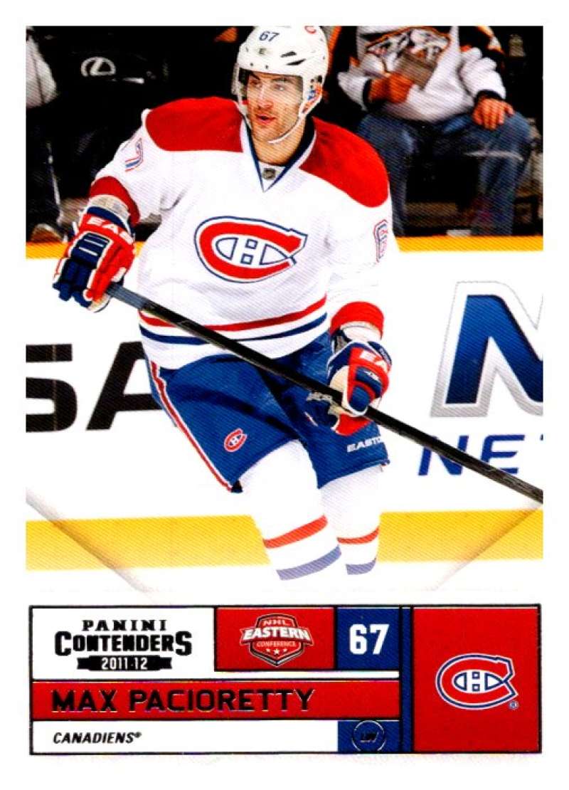 2011-12 Playoff Contenders #67 Max Pacioretty Montreal Canadiens V93120 Image 1