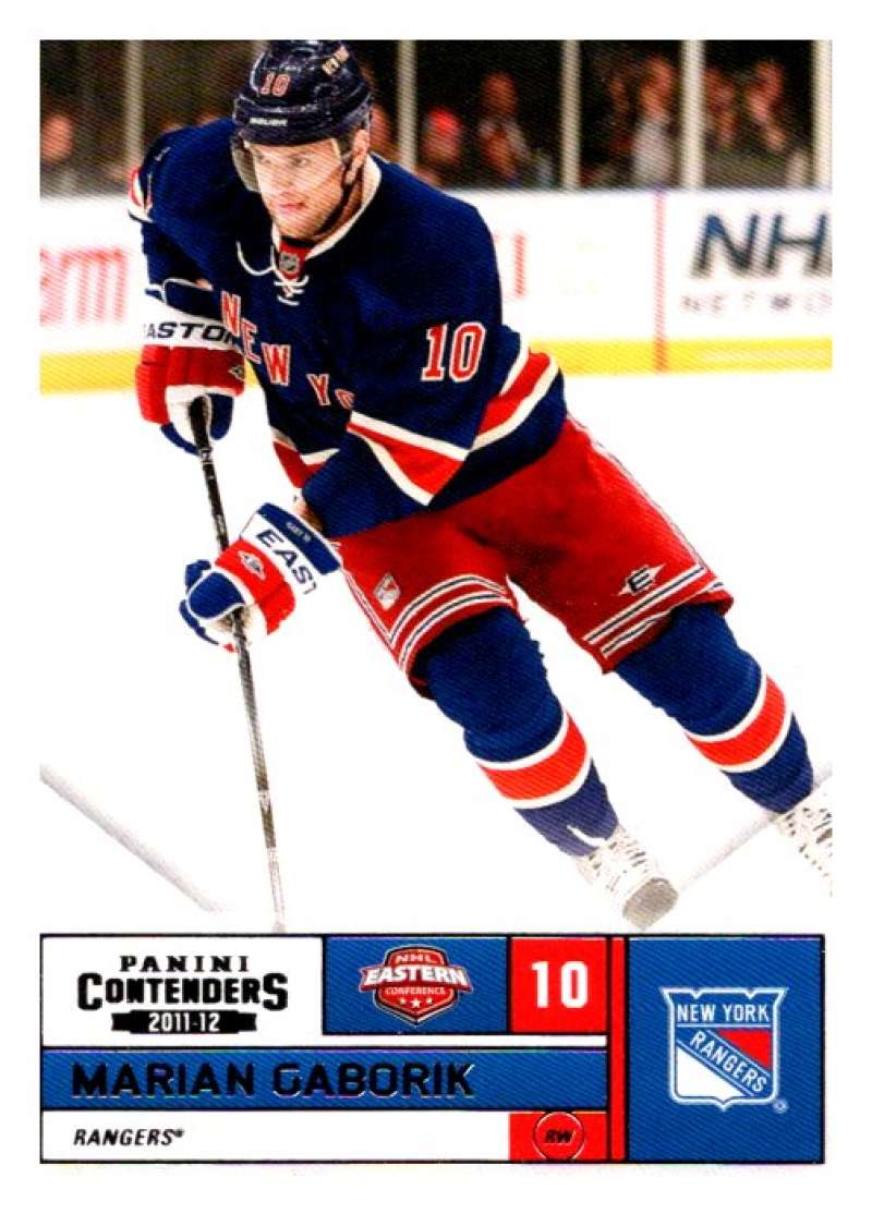 2011-12 Playoff Contenders #78 Marian Gaborik New York Rangers V93128 Image 1