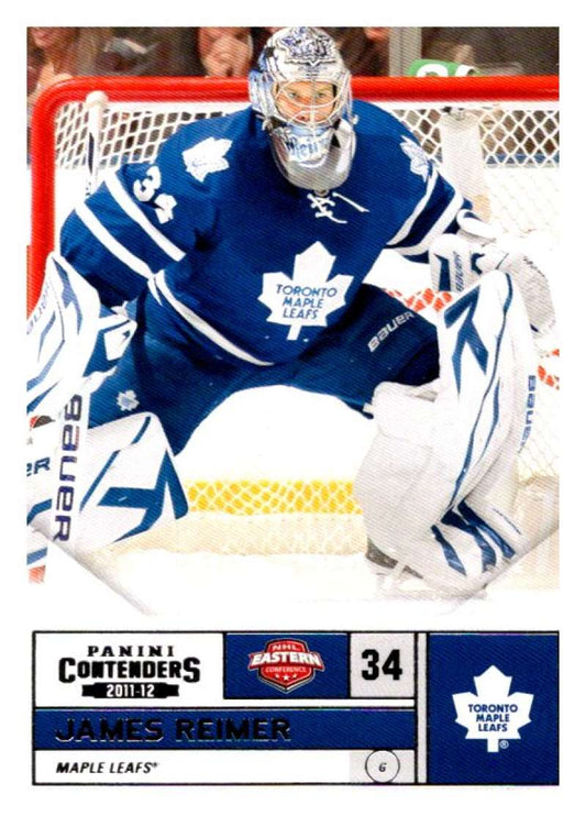 2011-12 Playoff Contenders #79 James Reimer  Toronto Maple Leafs  V93129 Image 1