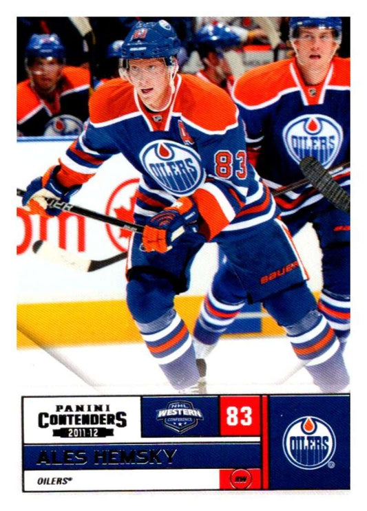 2011-12 Playoff Contenders #83 Ales Hemsky  Edmonton Oilers  V93132 Image 1