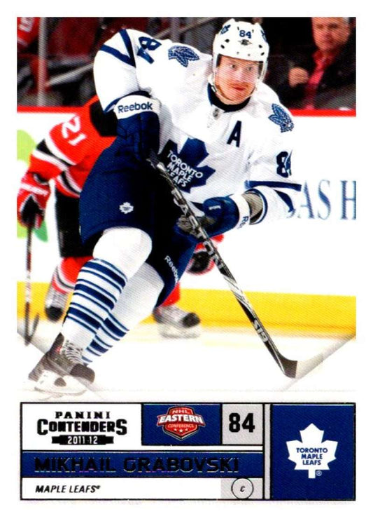 2011-12 Playoff Contenders #84 Mikhail Grabovski  Toronto Maple Leafs  V93134 Image 1
