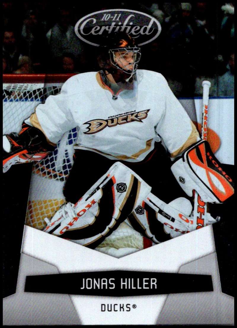 2010-11 Panini Certified #5 Jonas Hiller Anaheim Ducks V93267 Image 1