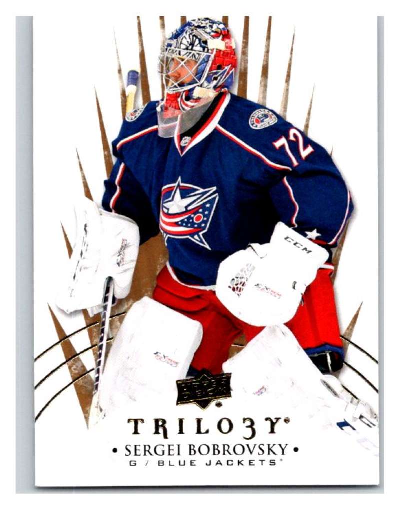 2014-15 Upper Deck Trilogy #10 Sergei Bobrovsky Columbus Blue Jackets V94405 Image 1