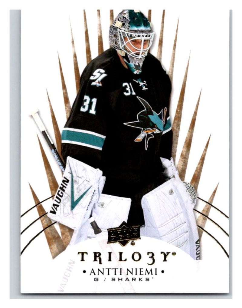 2014-15 Upper Deck Trilogy #32 Antti Niemi San Jose Sharks V94416 Image 1