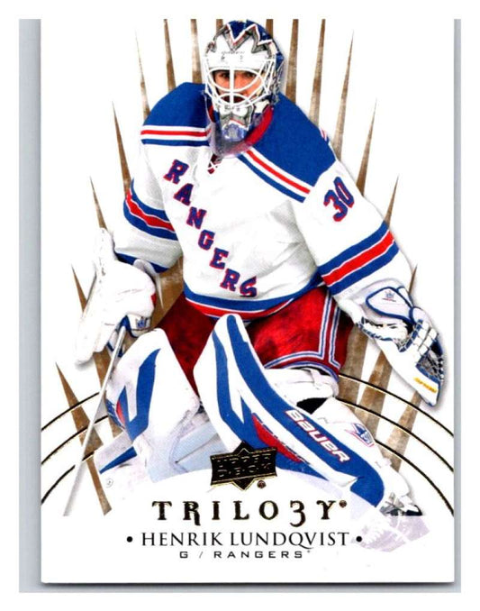 2014-15 Upper Deck Trilogy #33 Henrik Lundqvist  New York Rangers  V94417 Image 1