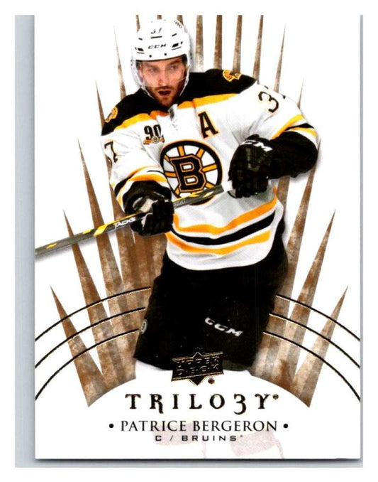 2014-15 Upper Deck Trilogy #54 Patrice Bergeron  Boston Bruins  V94432 Image 1