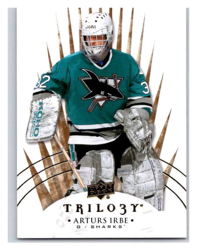 2014-15 Upper Deck Trilogy #90 Arturs Irbe San Jose Sharks V94452 Image 1