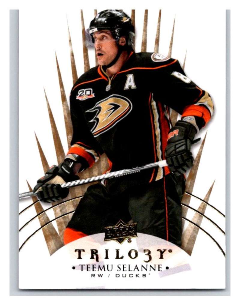 2014-15 Upper Deck Trilogy #92 Teemu Selanne Anaheim Ducks V94453 Image 1