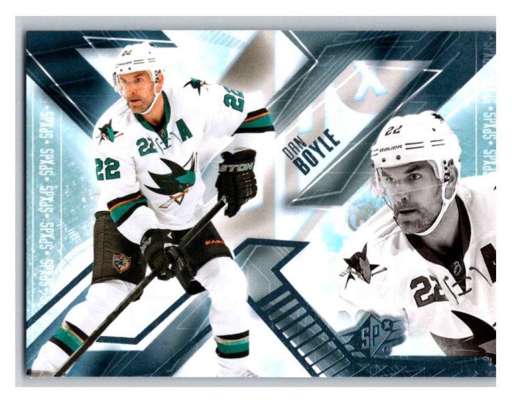 2013-14 Upper Deck SPx #65 Dan Boyle San Jose Sharks V93976 Image 1