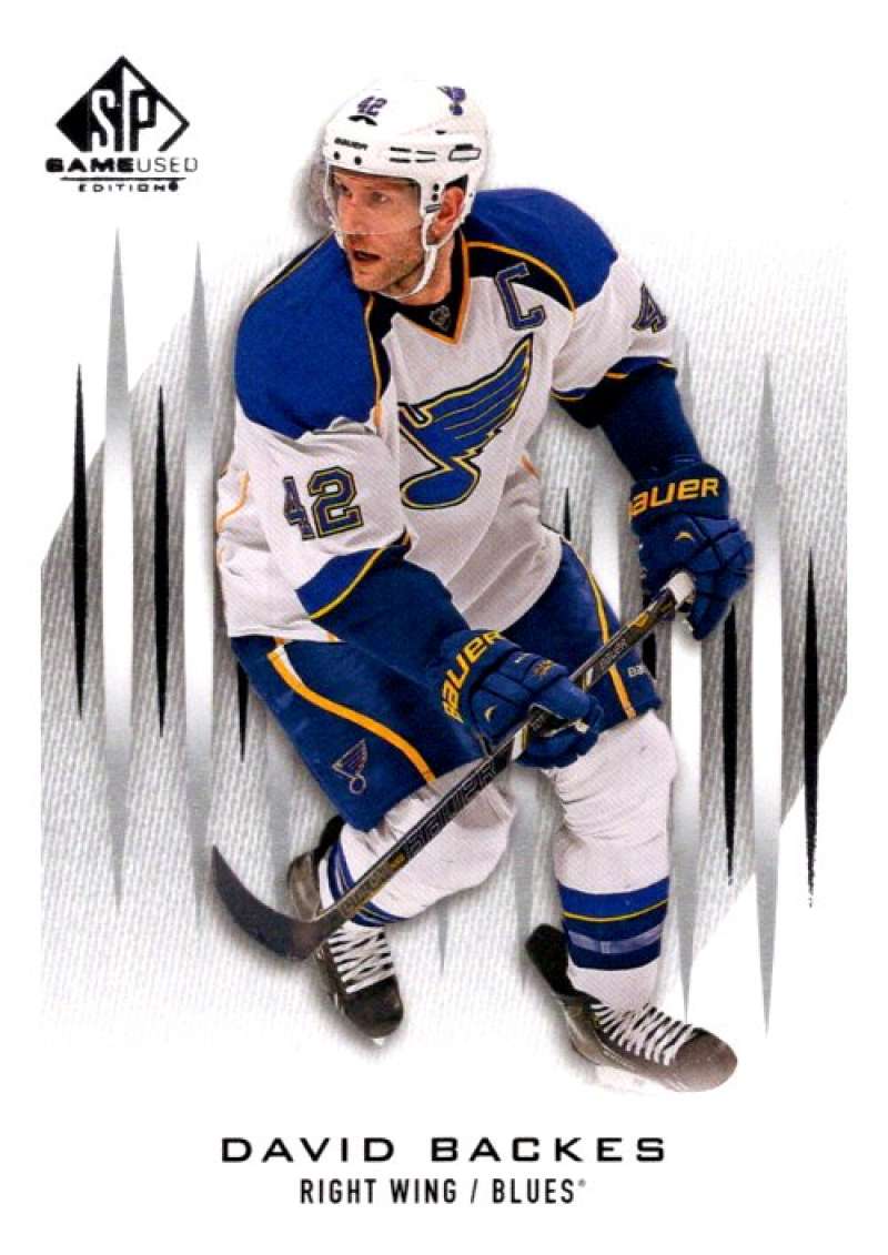 2013-14 Upper Deck SP Game Used #18 David Backes St. Louis Blues V92954 Image 1