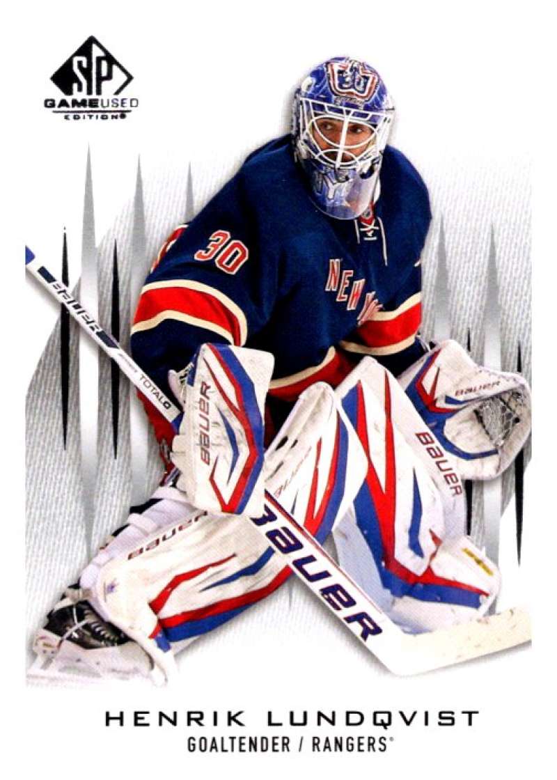 2013-14 Upper Deck SP Game Used #41 Henrik Lundqvist Rangers V92972 Image 1
