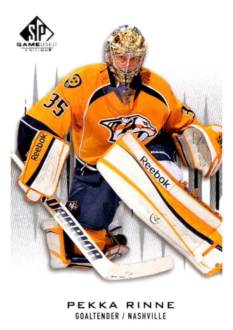 2013-14 Upper Deck SP Game Used #47 Pekka Rinne Nashville Predators V92977 Image 1