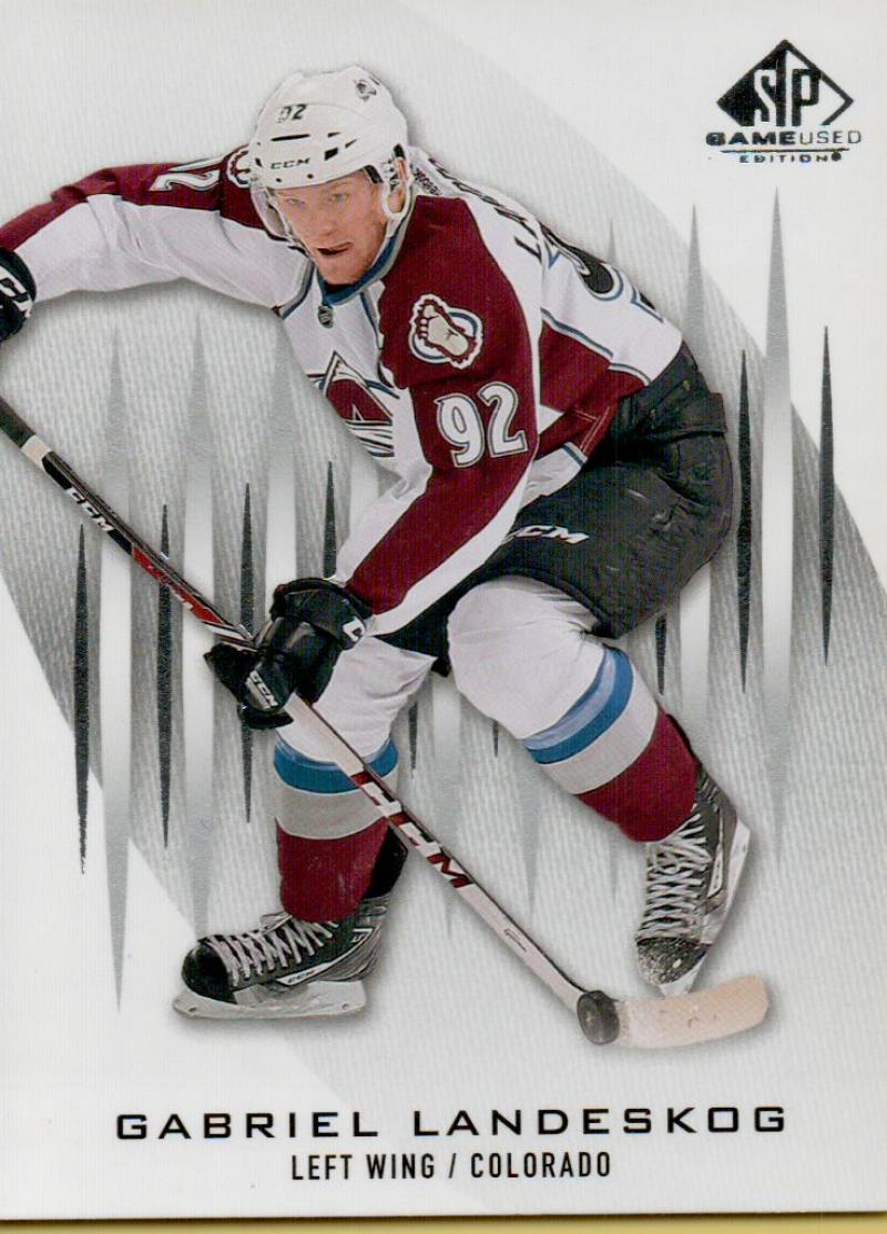 2013-14 Upper Deck SP Game Used #76 Gabriel Landeskog Colorado V92995 Image 1