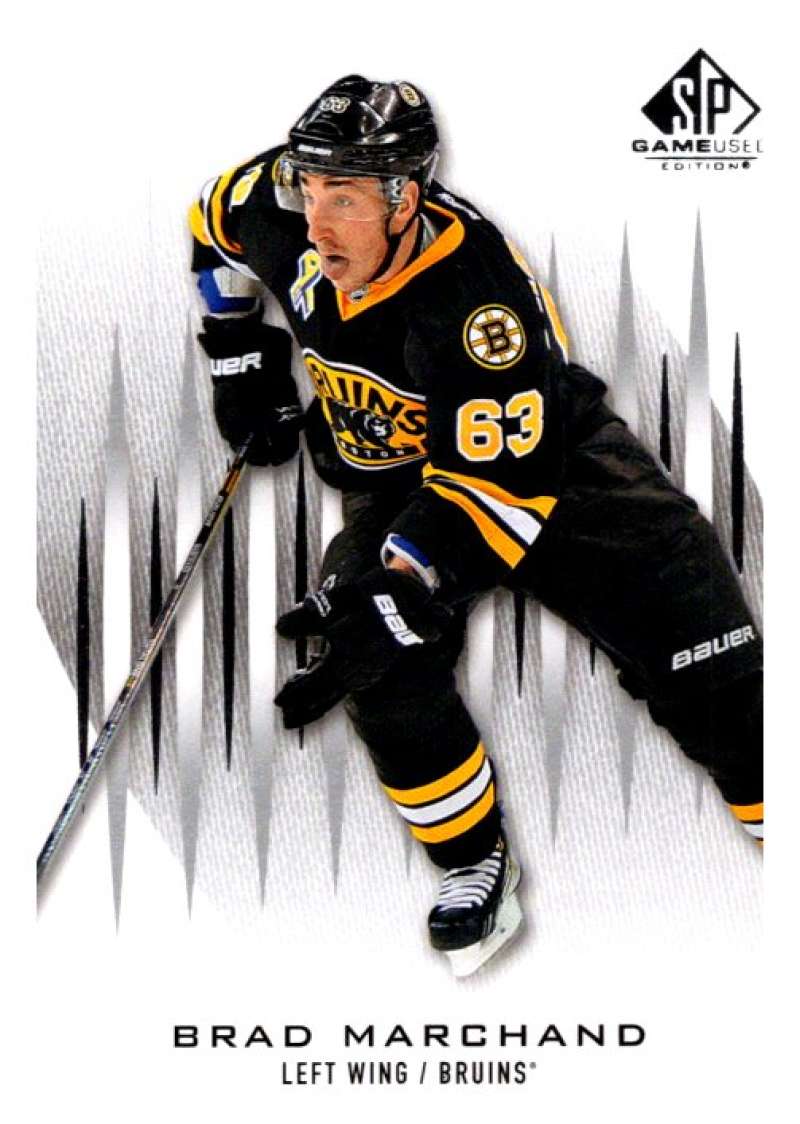 2013-14 Upper Deck SP Game Used #90 Brad Marchand Boston Bruins V93003 Image 1