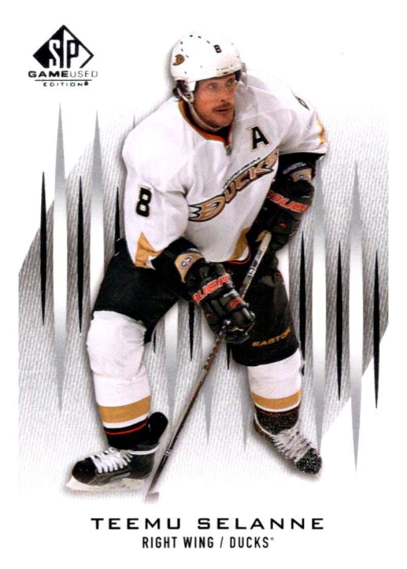 2013-14 Upper Deck SP Game Used #100 Teemu Selanne Anaheim V93009 Image 1