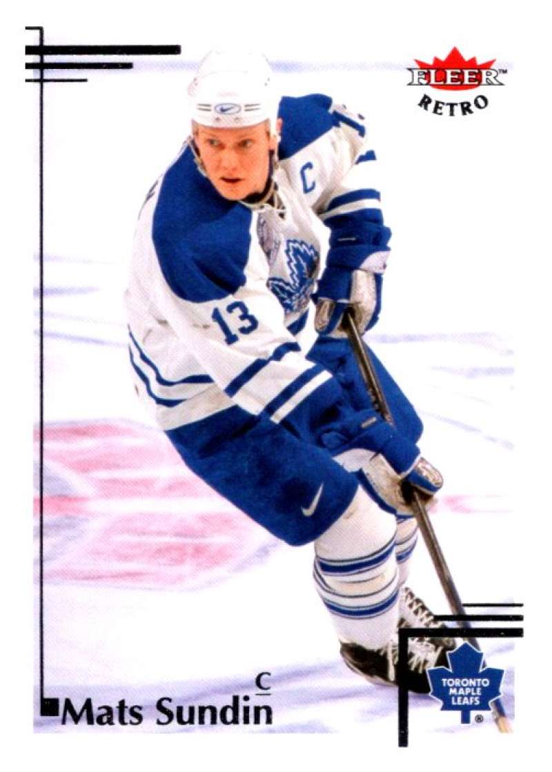 2012-13 Upper Deck Fleer Retro #15 Mats Sundin Toronto Maple Leafs V93167 Image 1