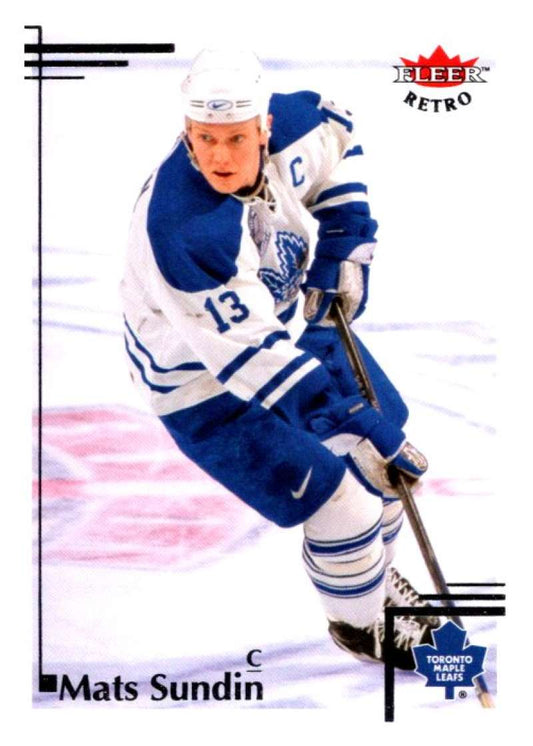 2012-13 Upper Deck Fleer Retro #15 Mats Sundin  Toronto Maple Leafs  V93167 Image 1