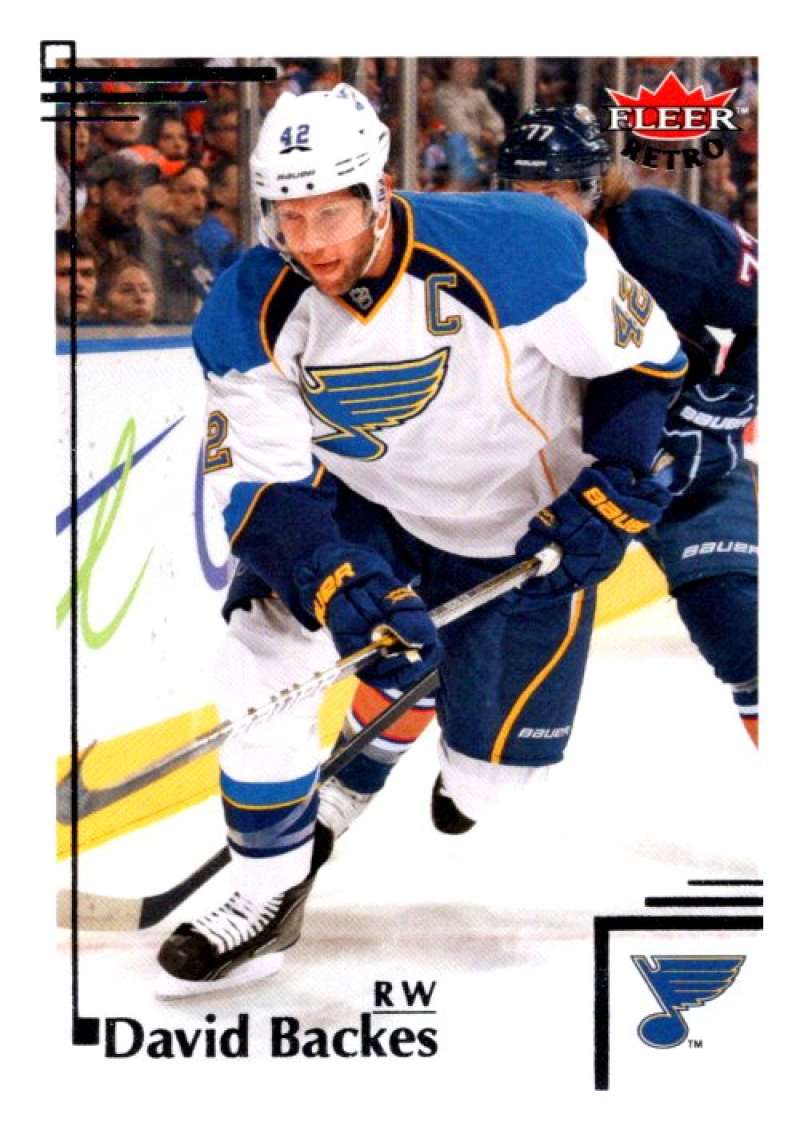 2012-13 Upper Deck Fleer Retro #19 David Backes St. Louis Blues V93174 Image 1