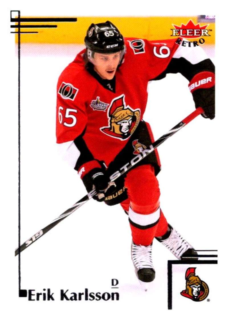 2012-13 Upper Deck Fleer Retro #34 Erik Karlsson Ottawa Senators V93199 Image 1