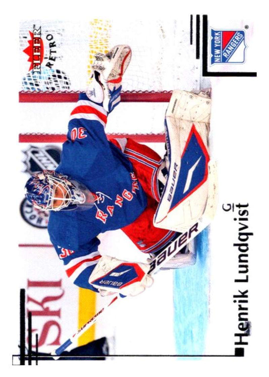 2012-13 Upper Deck Fleer Retro #41 Henrik Lundqvist  New York Rangers  V93212 Image 1