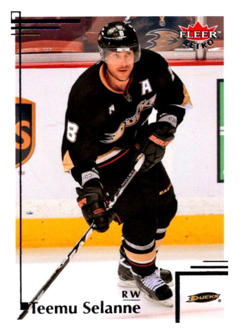 2012-13 Upper Deck Fleer Retro #100 Teemu Selanne Anaheim Ducks V93266 Image 1