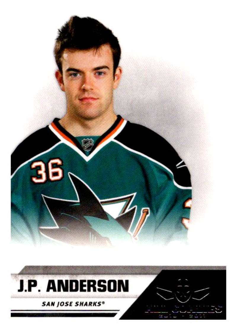 2010-11 Panini All-Goalies #74 JP Anderson San Jose Sharks V93062 Image 1