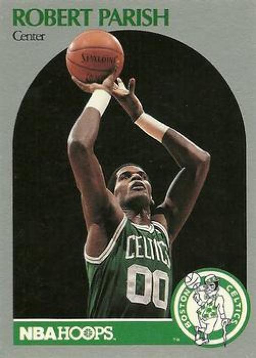 1990-91 Hopps Basketball #45 Robert Parish Boston Celtics Image 1
