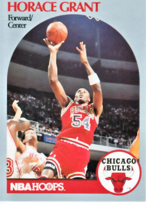 1990-91 Hopps Basketball #63 Horace Grant Chicago Bulls Image 1